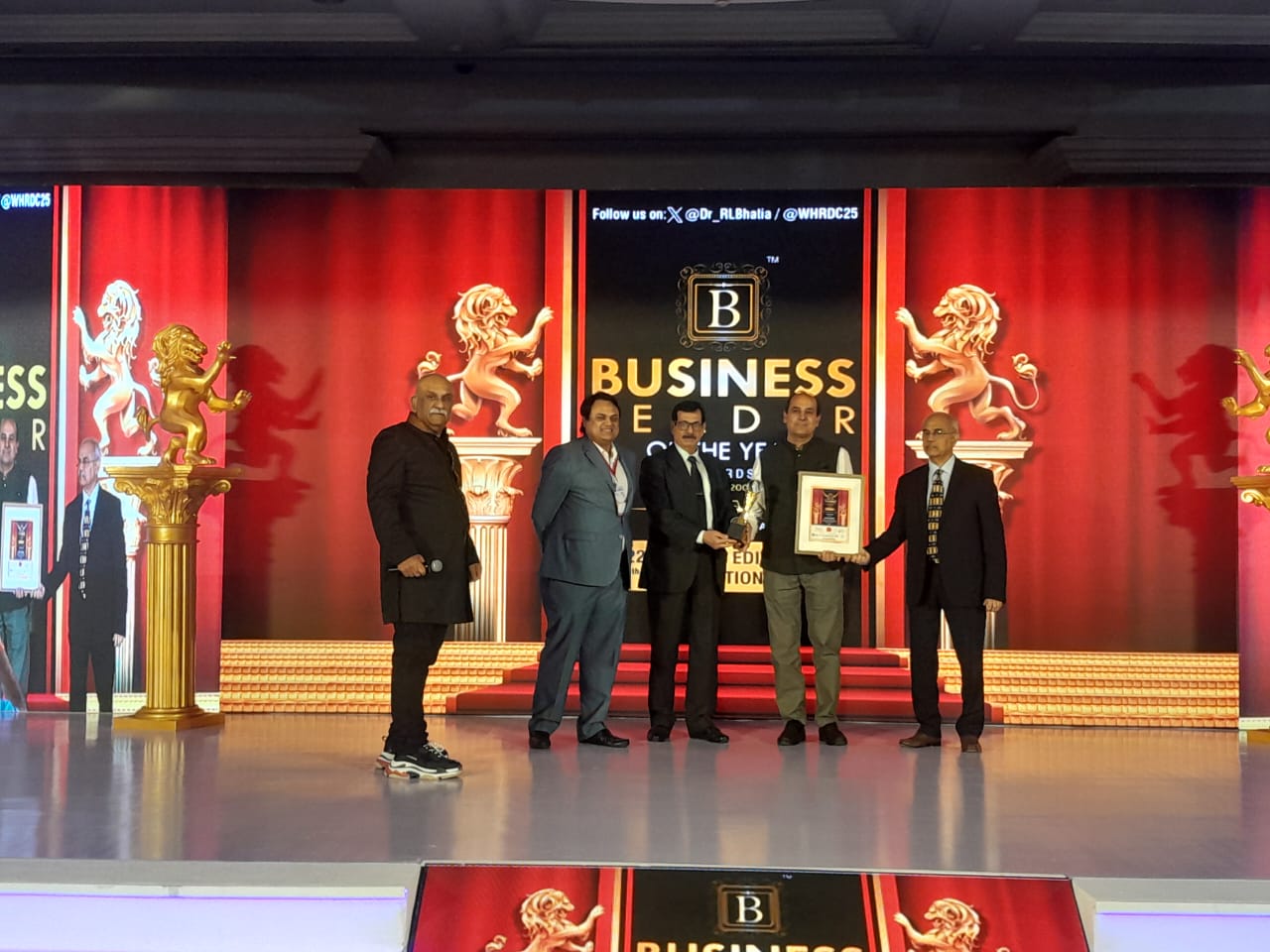 Sh Sanjeev Kumar CMD, Telecommunications Consultants India Ltd  conferred CEO of the year award on 17th FEB 2024 at Mumbai at 22nd Global edition of Business Leader of the Year. CMD thanked entire TCILians for their team work and hard work to make it happen.